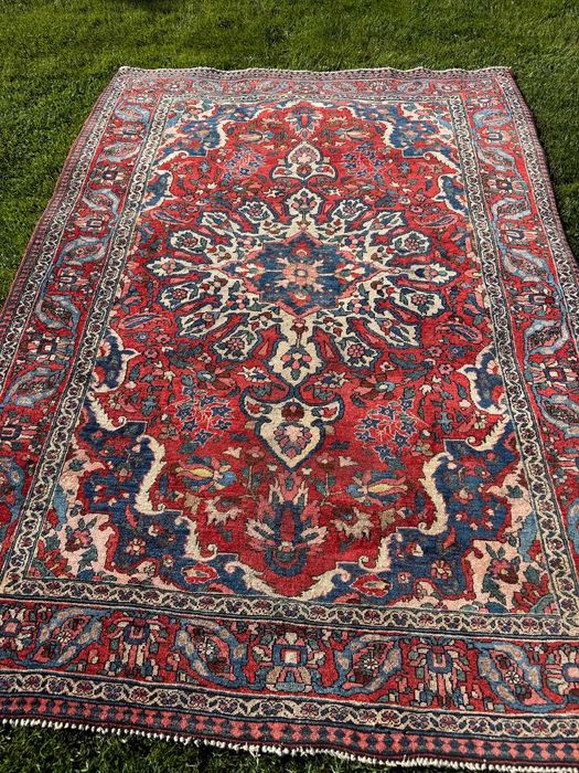 Vintage Dywan Perski Wełniany Iran Bidjar 210x150 galeria 10 tyś