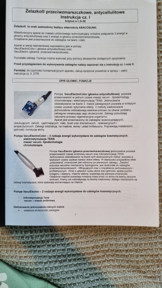 Żelazko antycellulitowe/ przeciwzmarszczkowe Abacosun