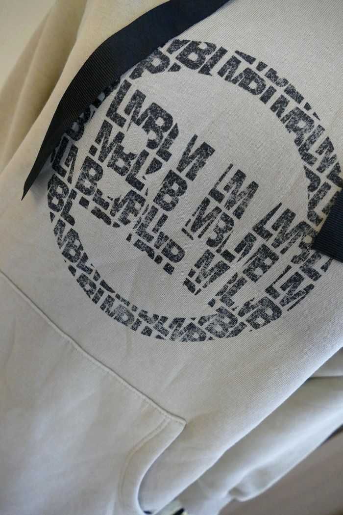 BLM By love me długa ciepła bluza z logo bezowa Uni