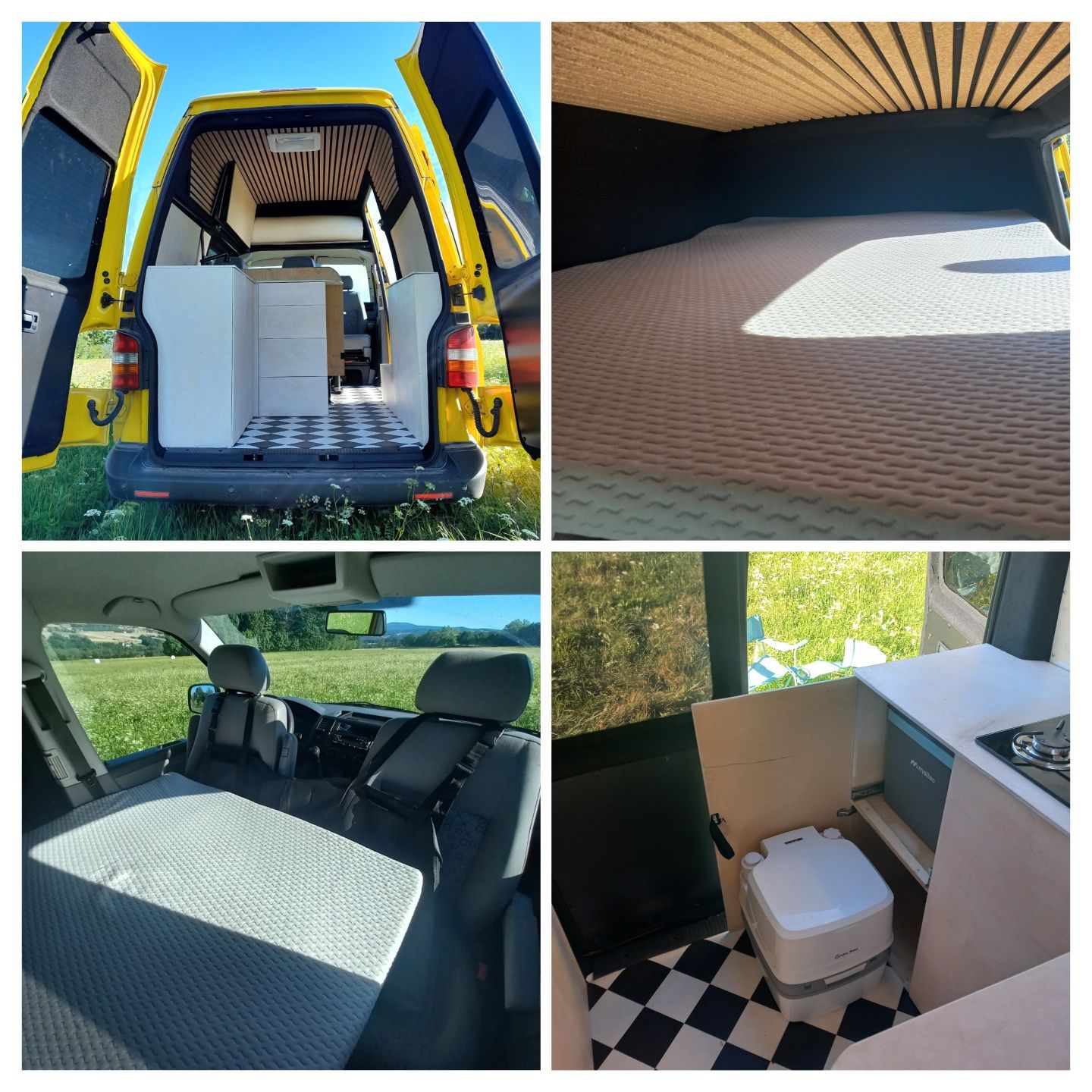 Wynajem kamper campervan 4osobowy, klima, WC, panel fotowoltaiczny