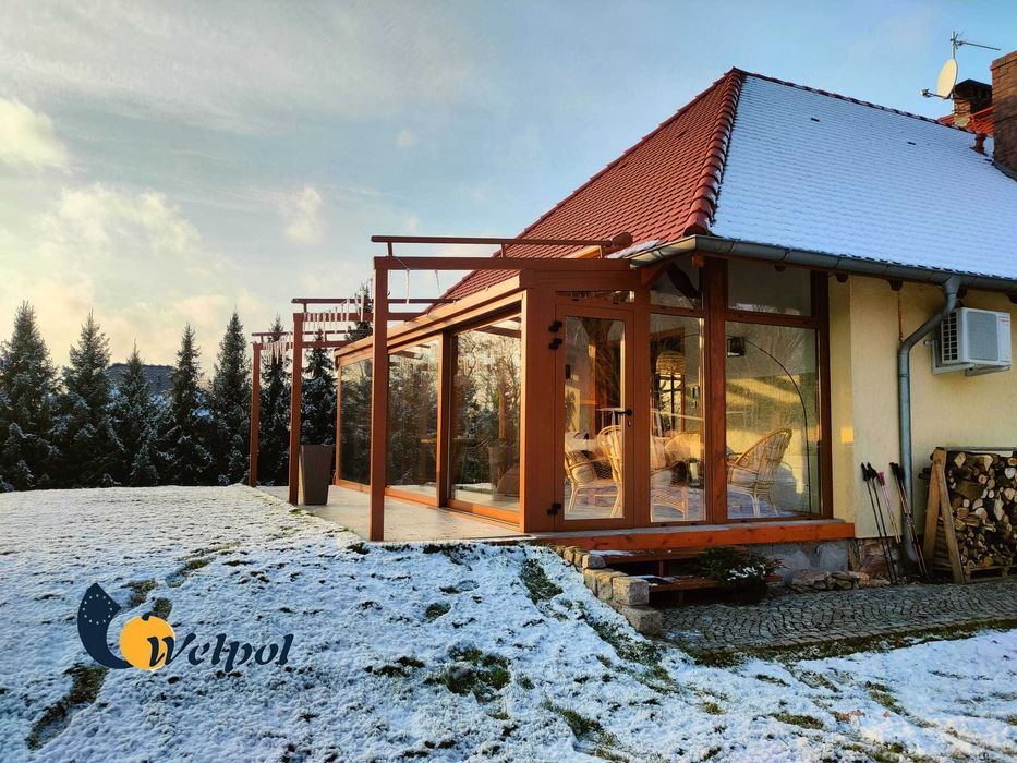 ogrody zimowe / zadaszenia tarasów /szklane zabudowy/ drzwi przesuwne