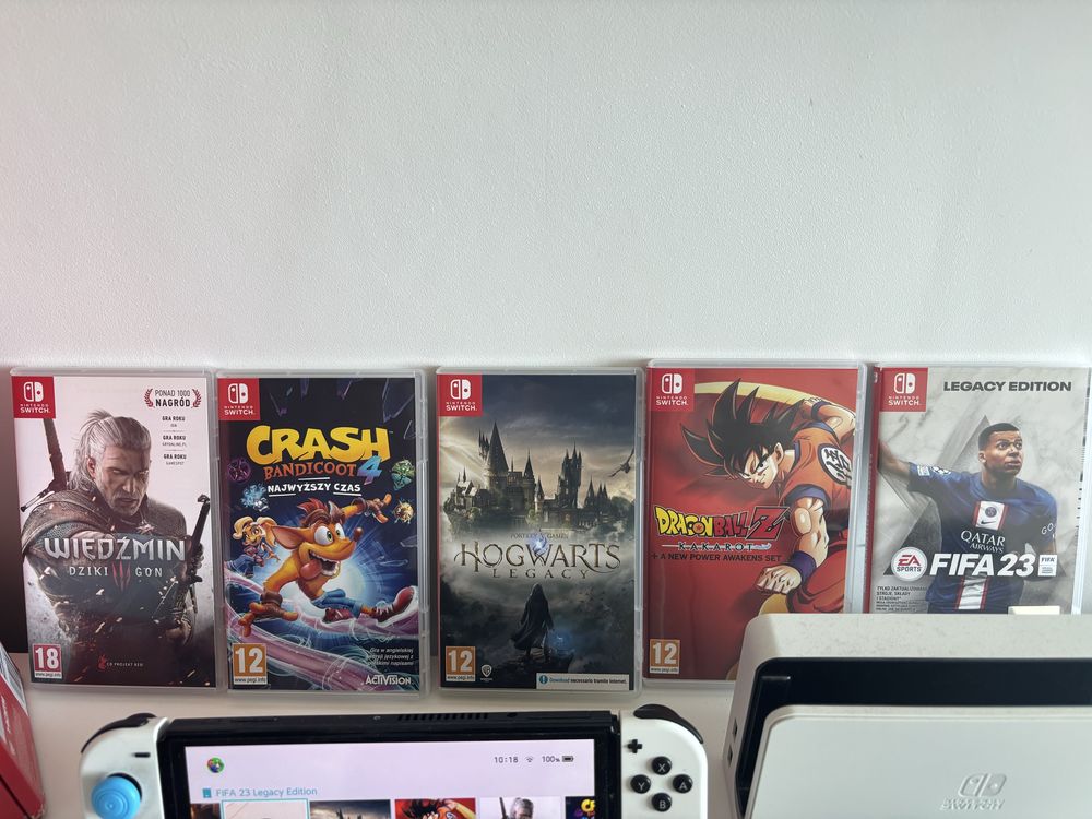 Sprzedam Nintendo Switch Oled +gry