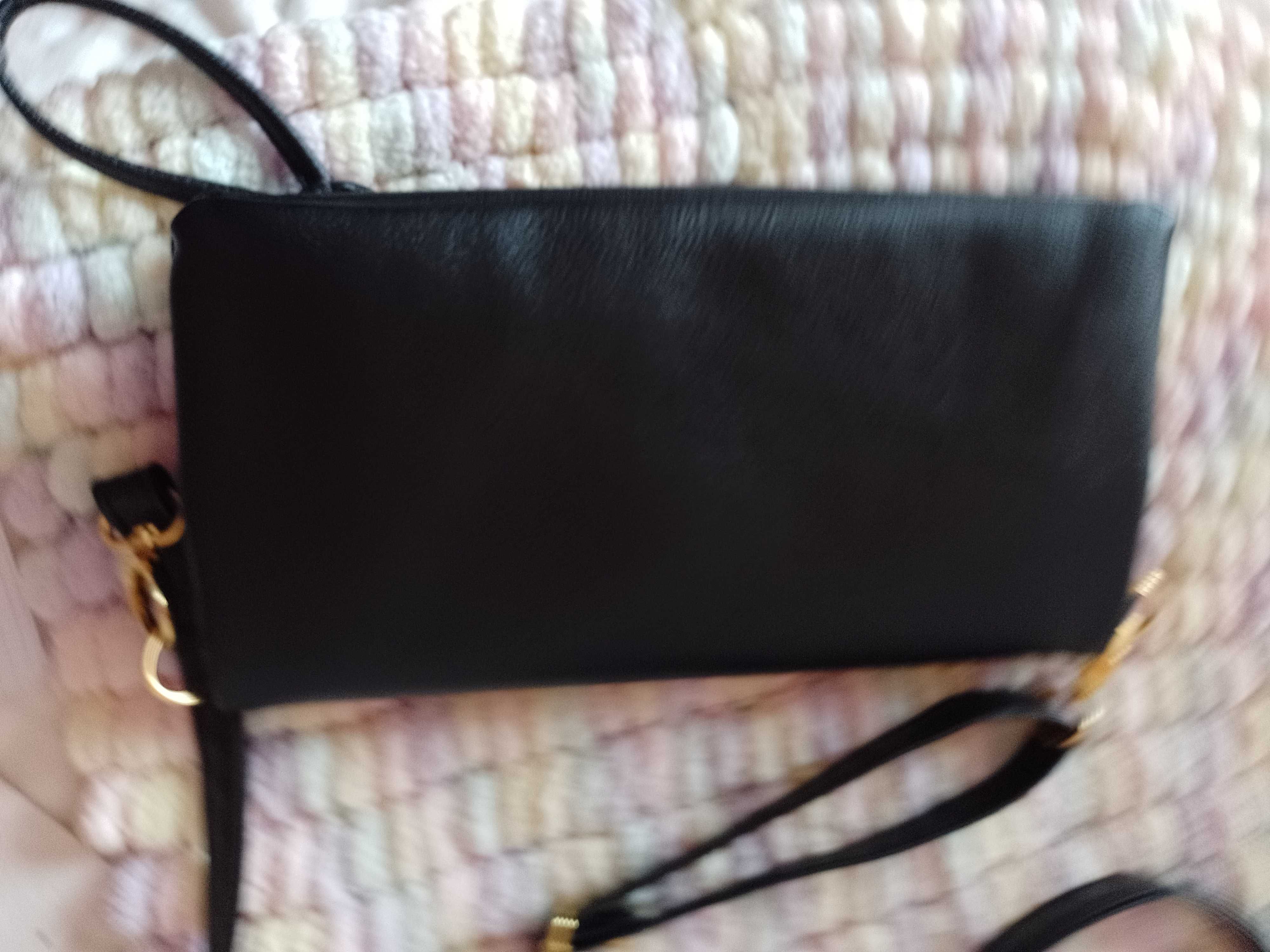 Michael Kors/Czarna torebka listonoszka, kopertówka, saszetka