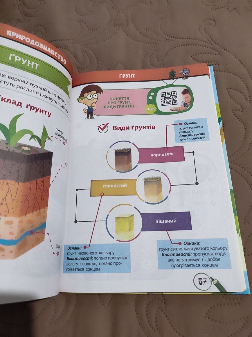 Книжка "Курс природознавства" 2-5 класи.