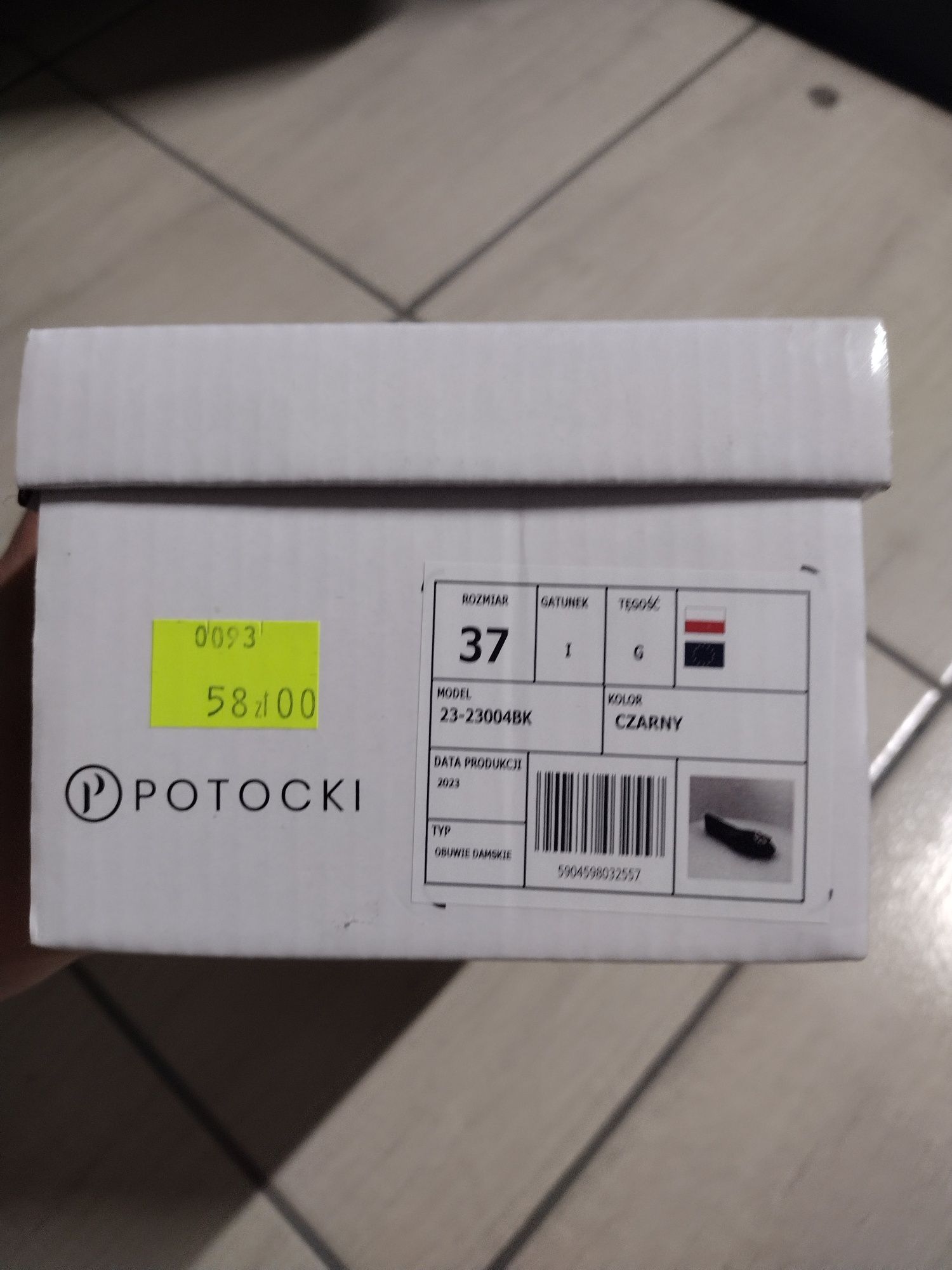 Eleganckie baleriny baletki Potocki r. 37 wkładka skóra stan idealny