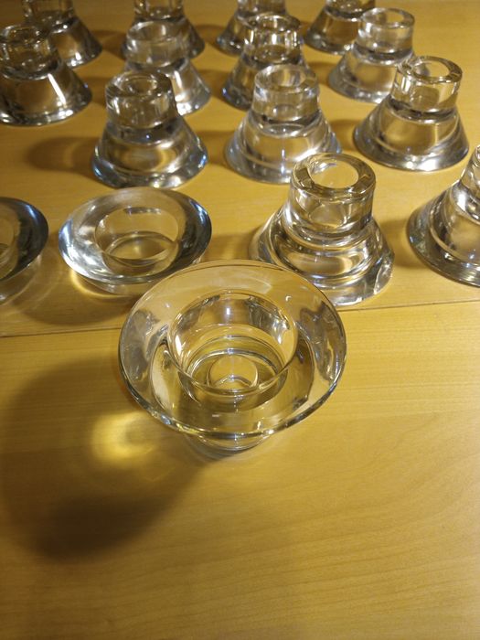 Świeczniki szklane 16 szt