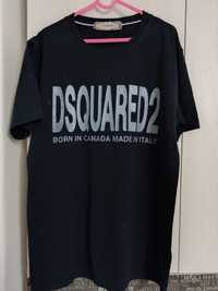 Koszulka, T shirt Dsquared2, rozm. S, czarna, napis