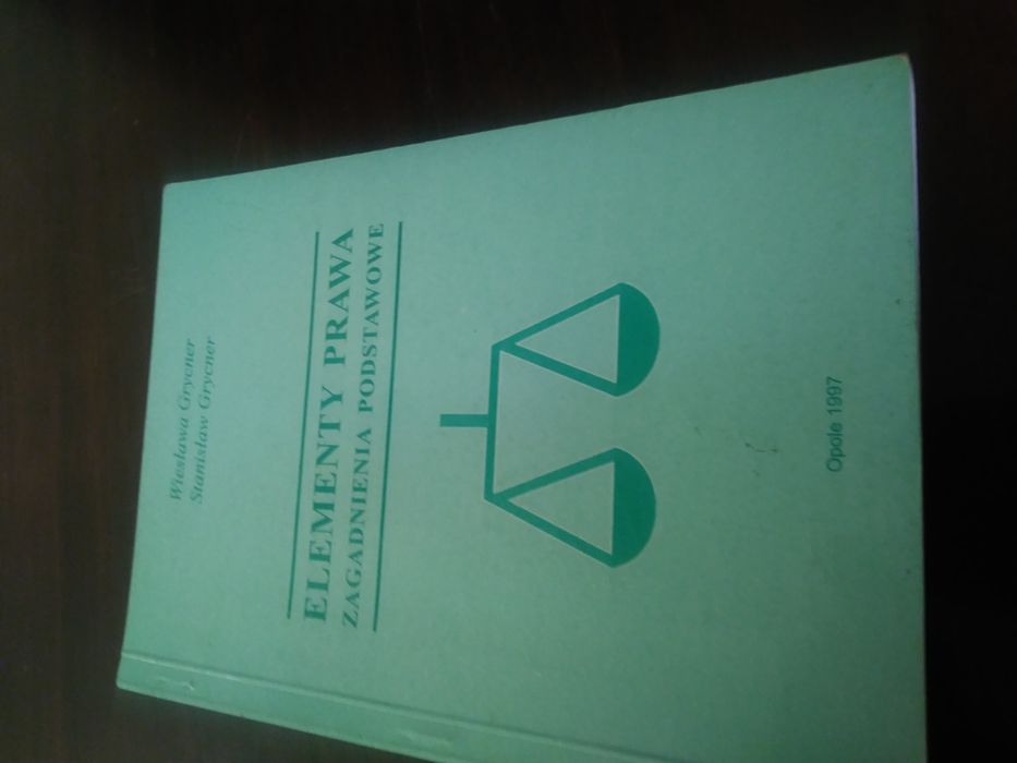 Elementy prawa zagadnienia podstawowe