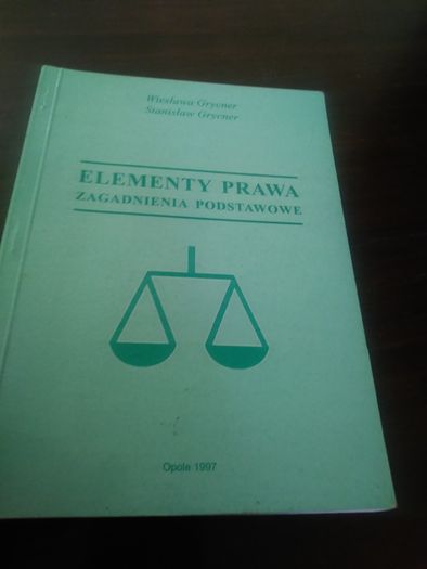 Elementy prawa zagadnienia podstawowe