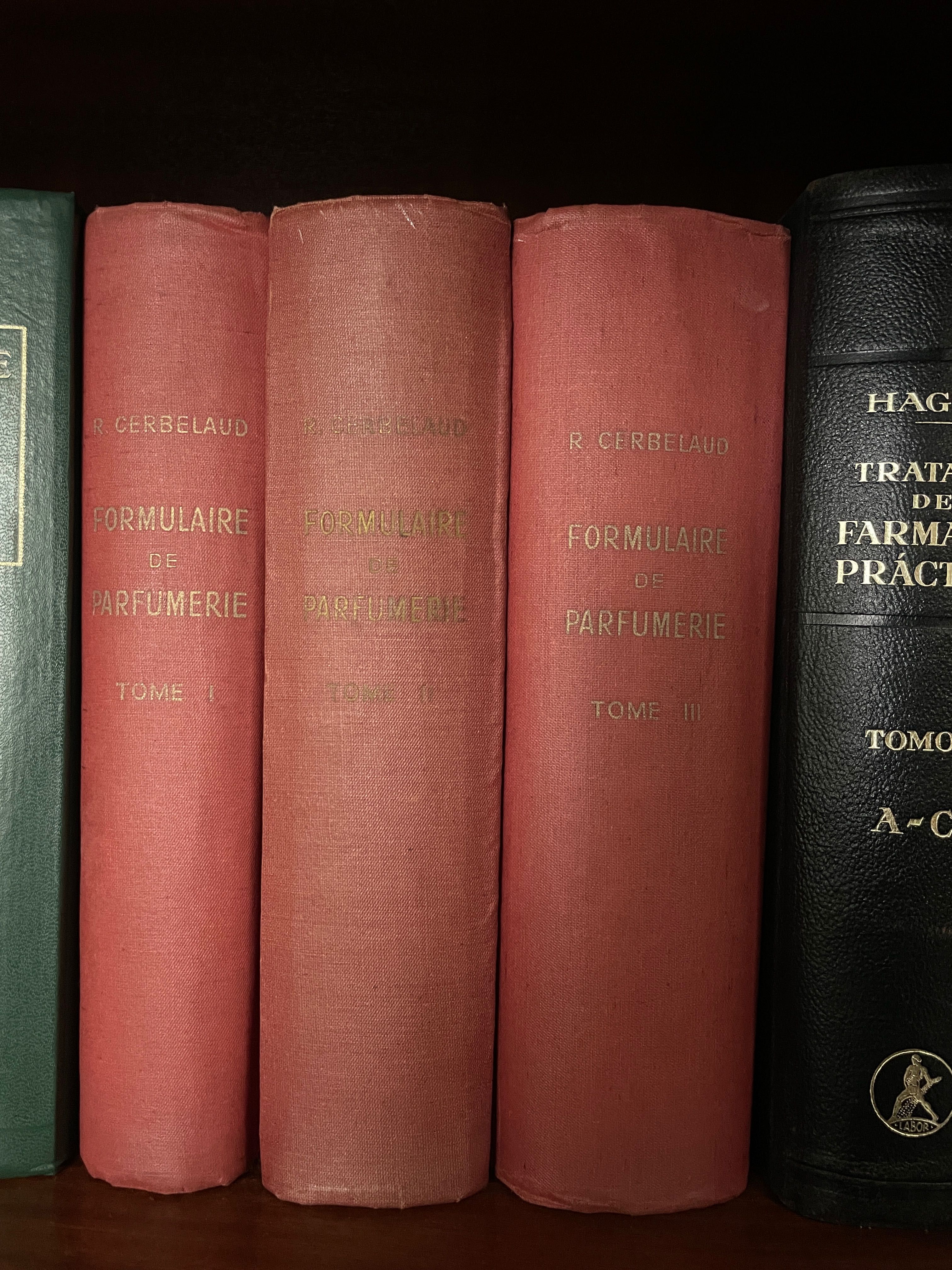 Coleção completa livro de perfumaria antigo edi 1936 René Cerbelaud