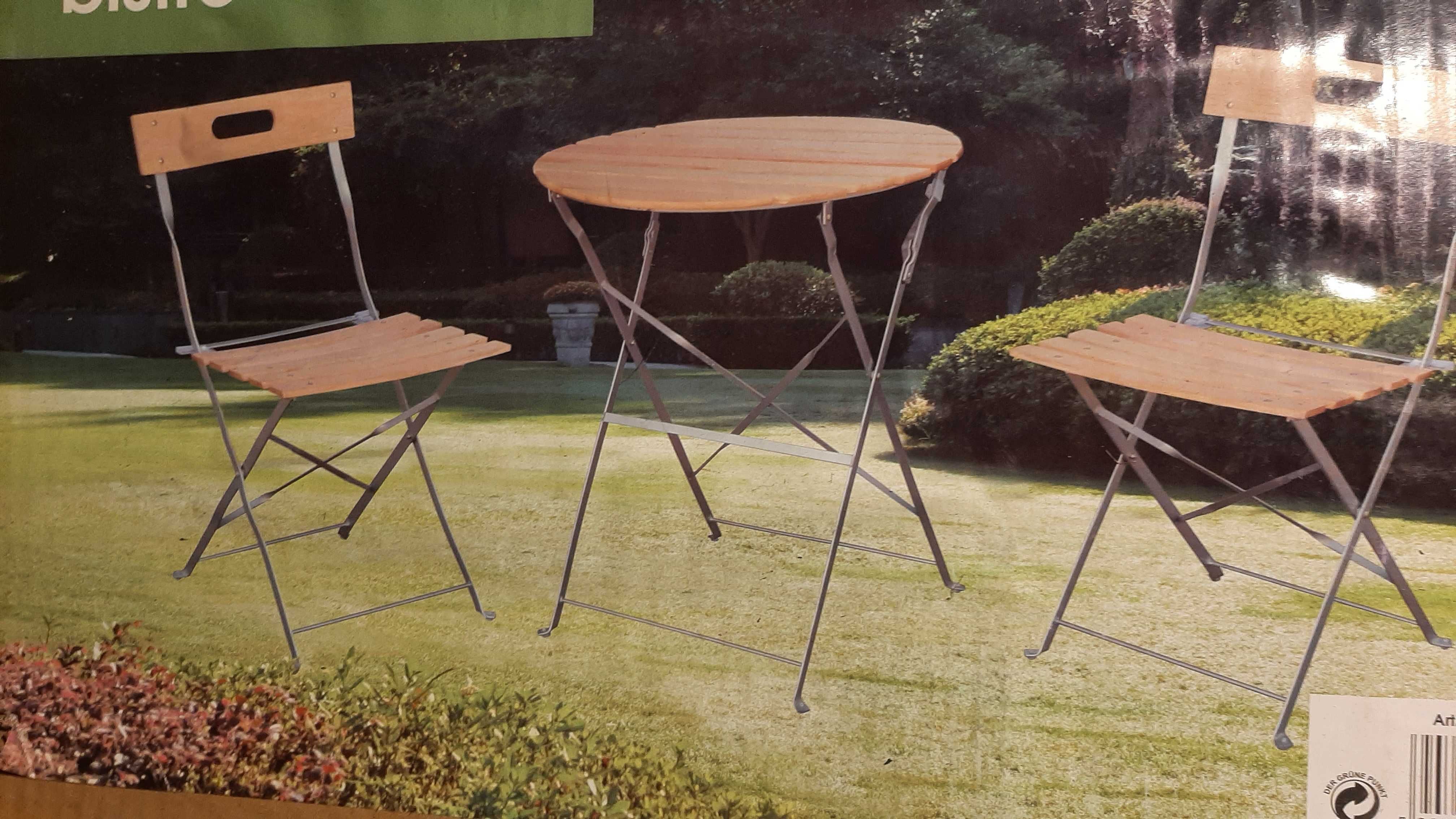 Meble ogrodowe tarasowe przenośne turystyczne stolik krzesła składane