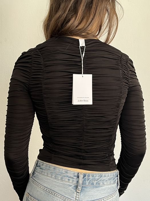 Camisola Preta Franzida & Other Stories – Nova (34/S)