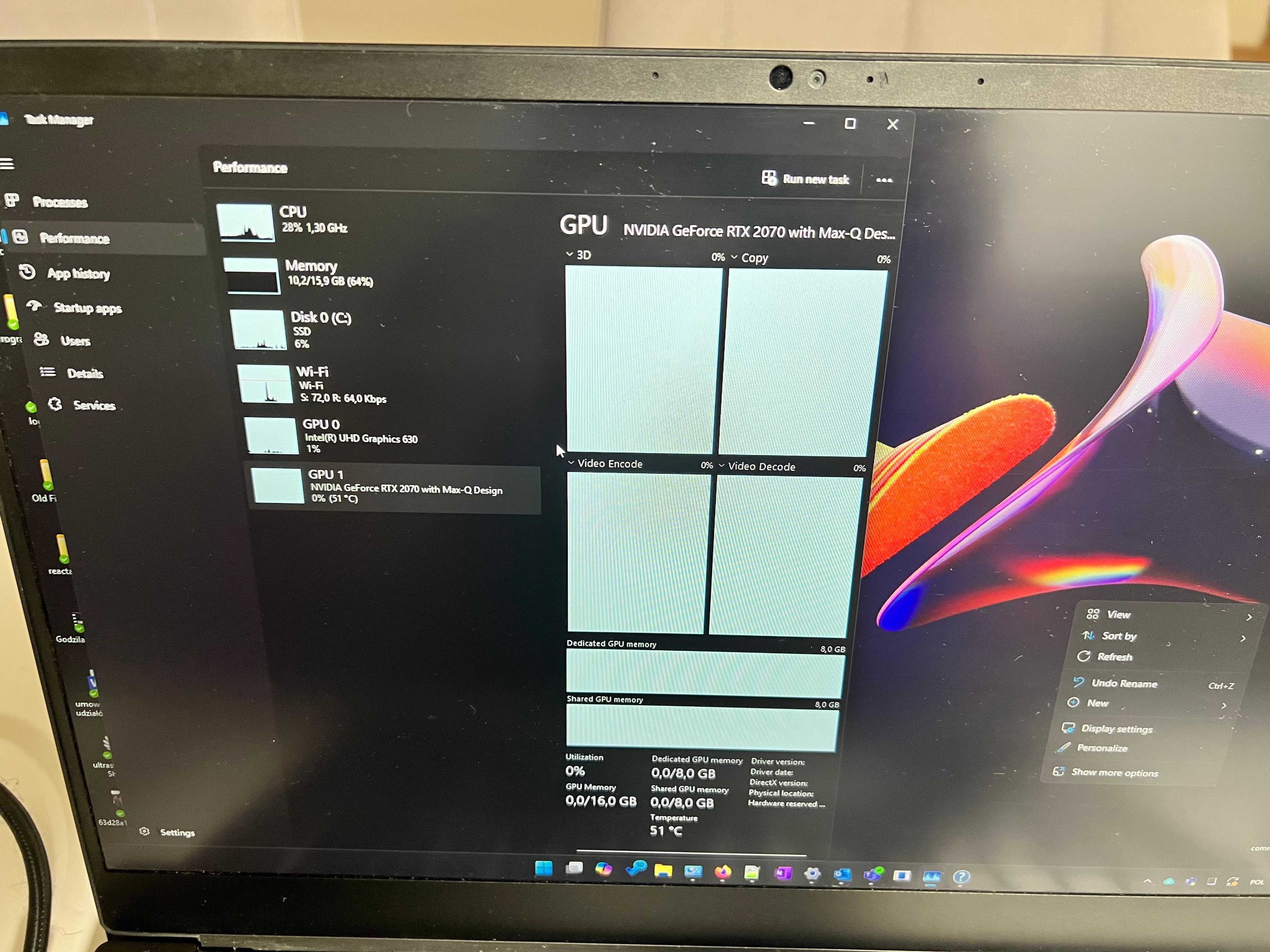Razer Blade 15 Advanced - RTX 2070 MaxQ, i7-9750H + podkładka chłodz.