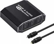 Audio Splitter 1x3 SPDIF Toslink Rozdziel Optyczny