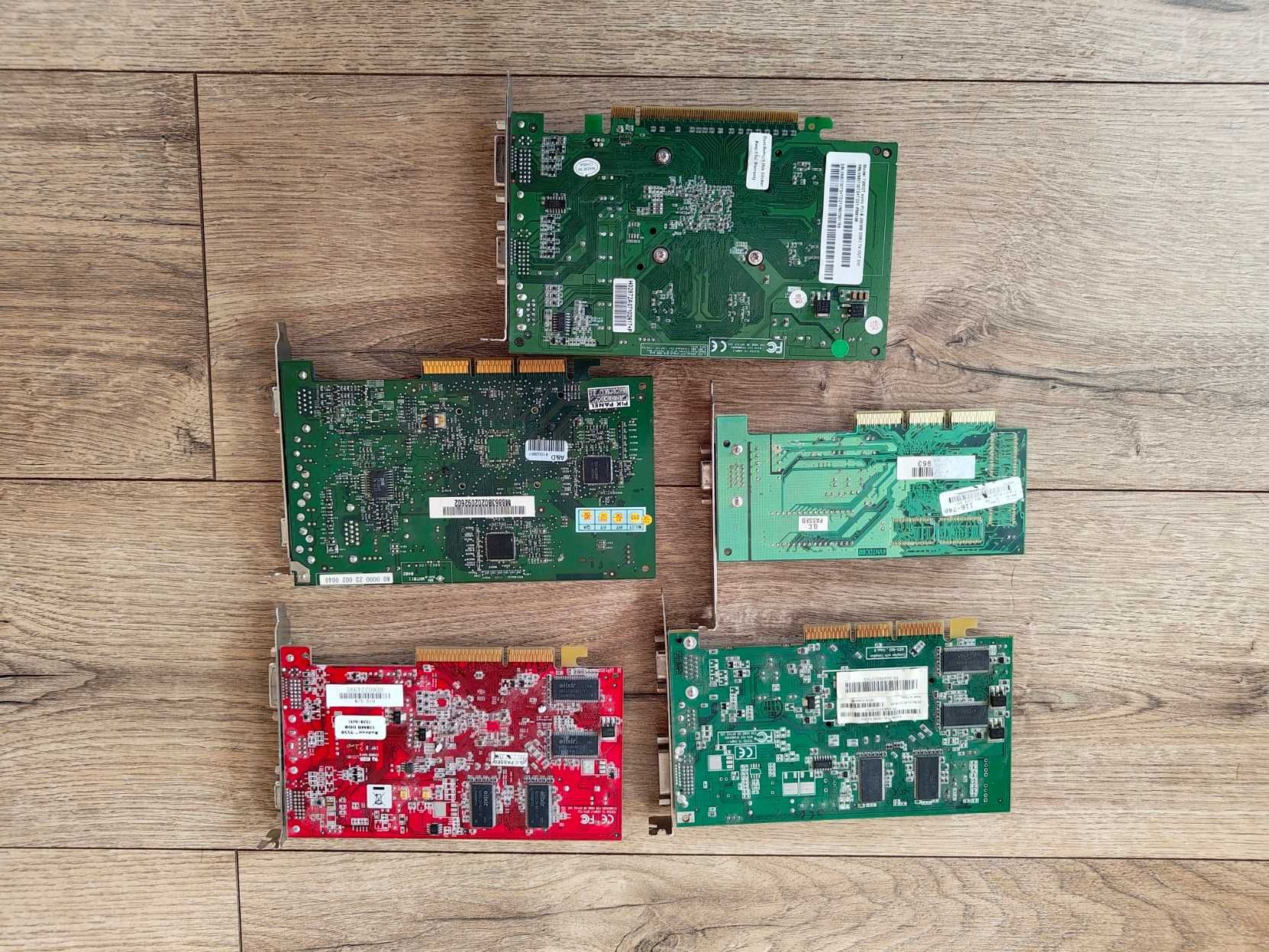 Stare podzespoły komputerowe PC Retro Karty graficzne