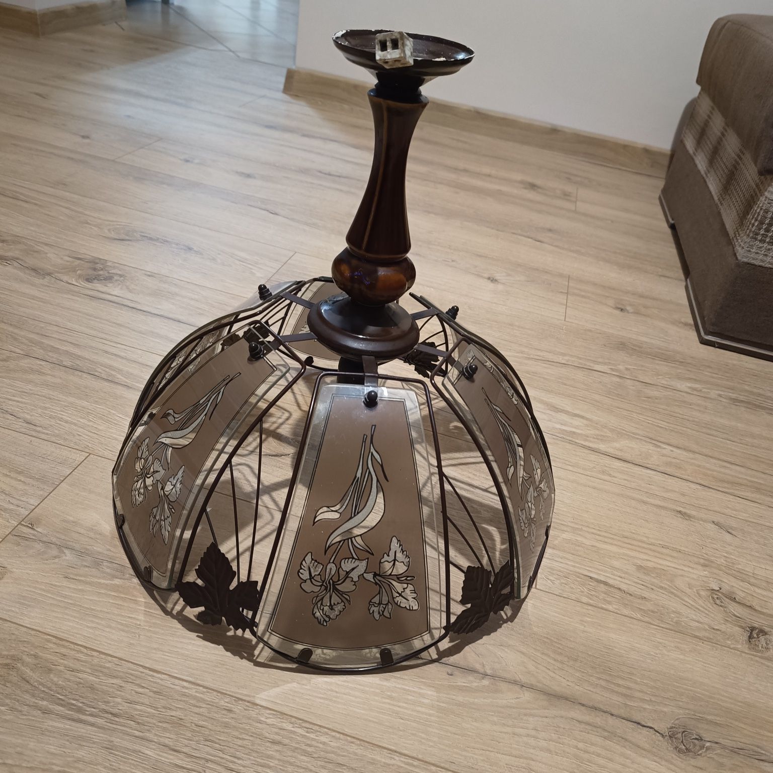 Żyrandol lampa stara PRL