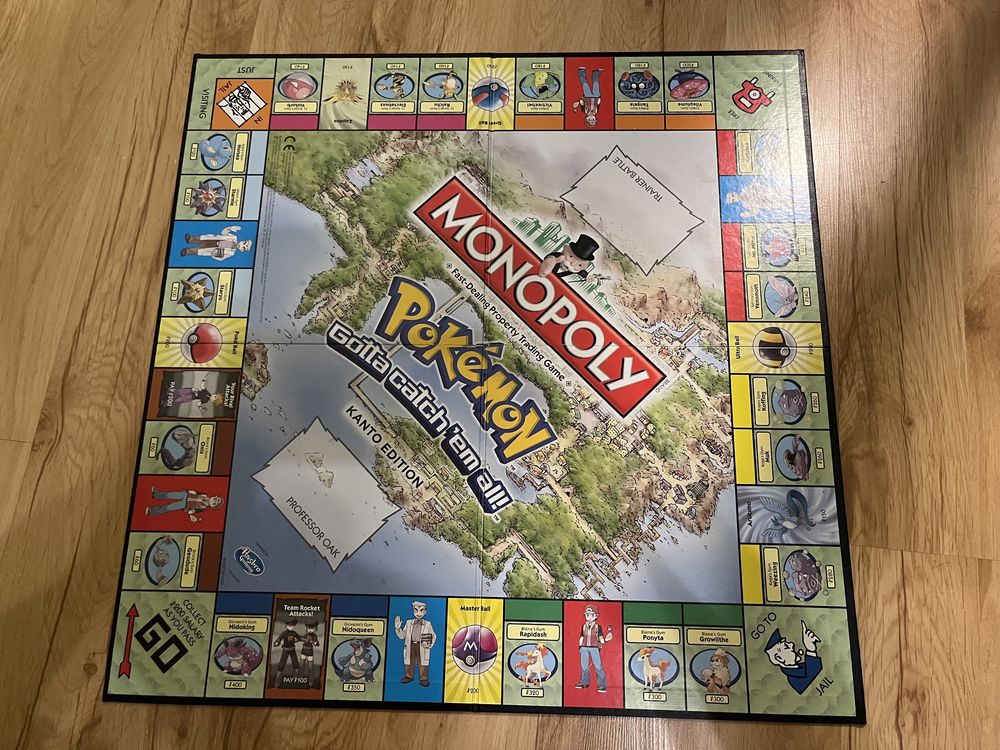 Monopoly Pokémon Kanto Edition gra planszowa edycja kolekcjonerska