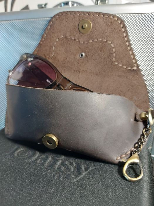 Очечница,чехол для очков натуральная кожа