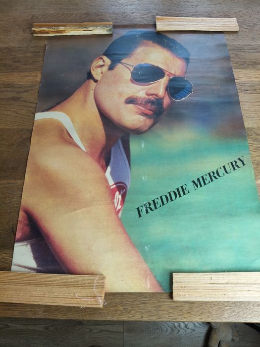 Stary plakat Freddie Mercury