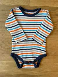 Body niemowlęce Cool Club (granatowo-biało-szaro-pomarańczowe, 56 cm)