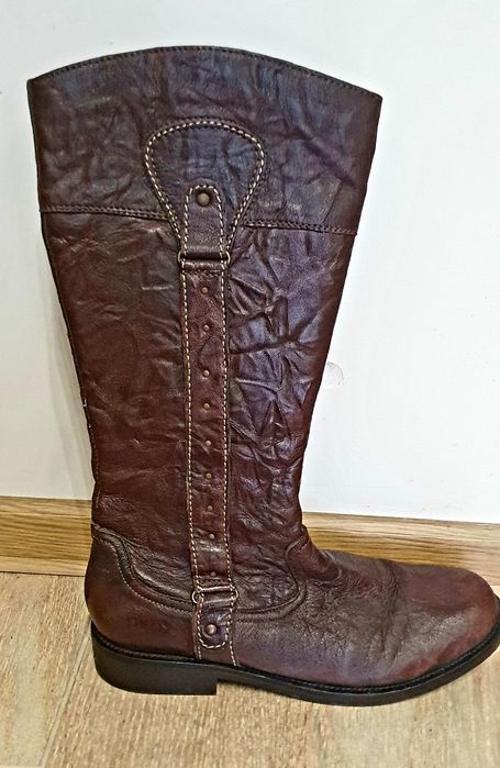 GEOX Kozaki damskie,skóra