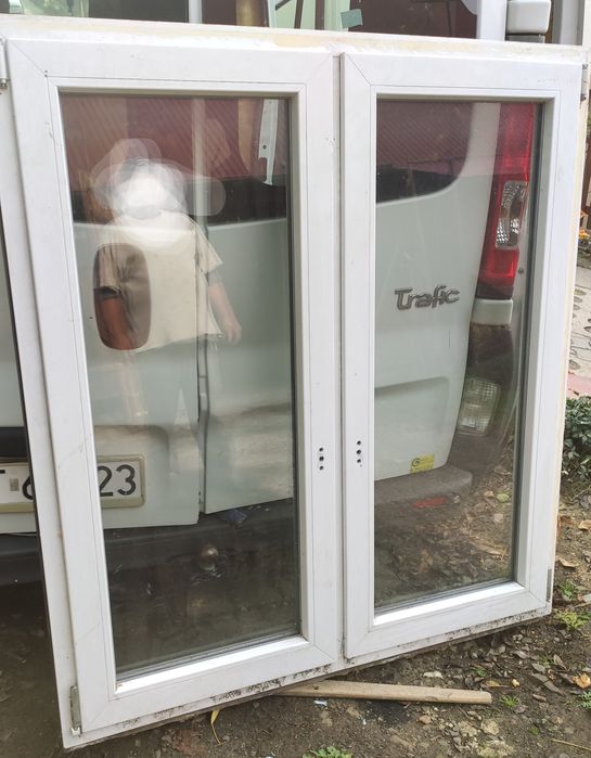 Okno OKNA plastikowe Okienko dwuszybowe szerokość 130cm x 140cm