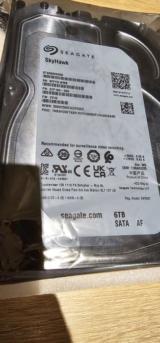 Seagate skyhawk 6tb surveillance