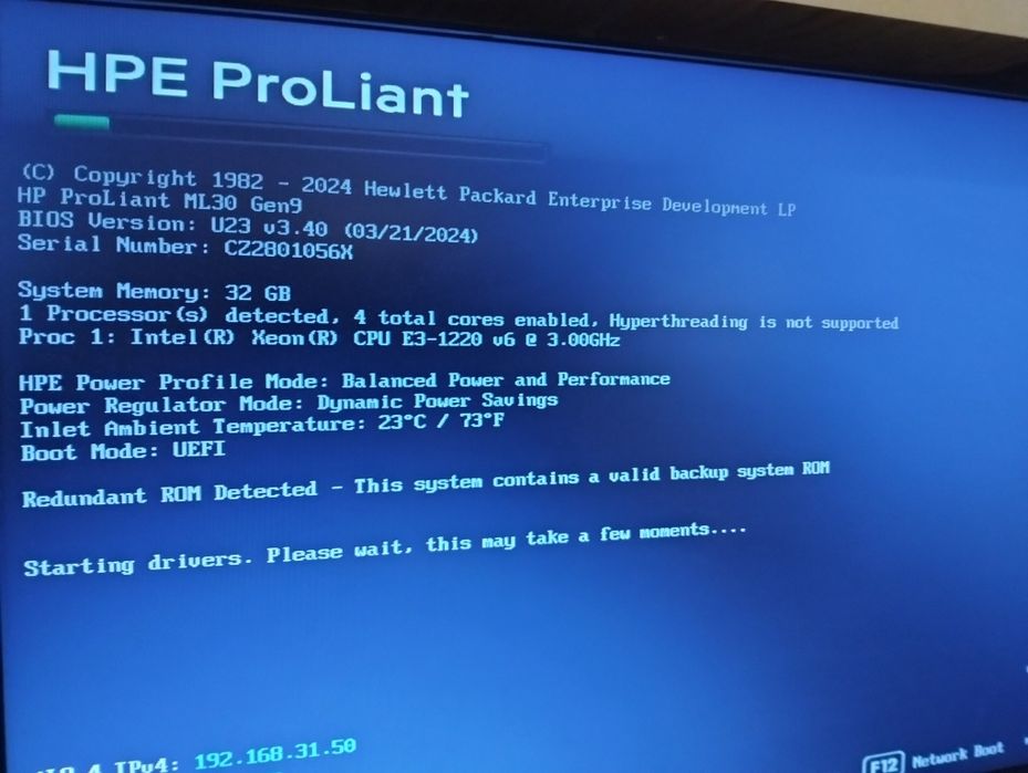 Servidor HPE Proliant ML30 Gen9