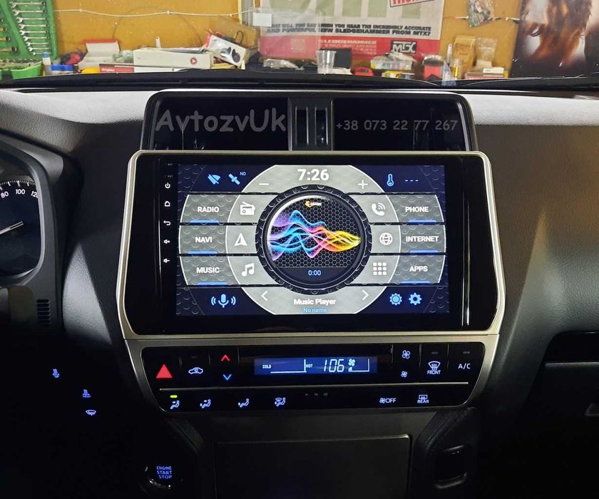 Android 14 PRADO 150 Toyota GPS 2 дин Тойота Прадо CarPlay Магнитола