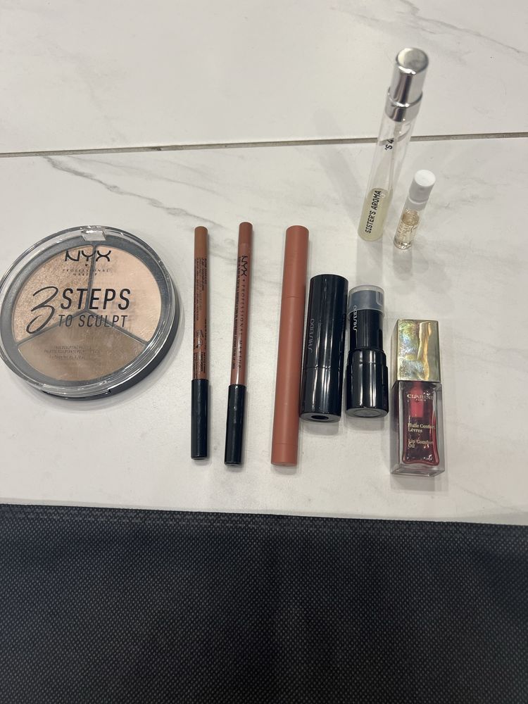 Набор косметики shiseido,clarins,nyx