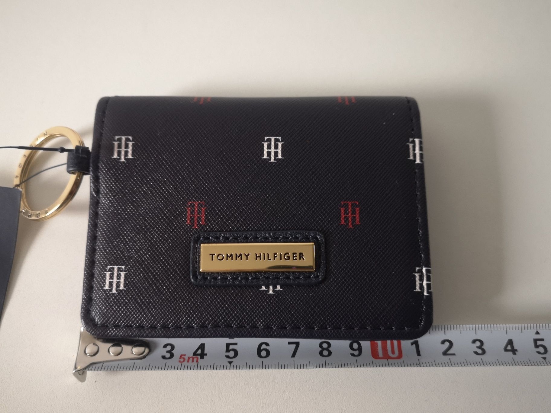 Tommy Hilfiger - nowy portfel/etui na karty na breloczku