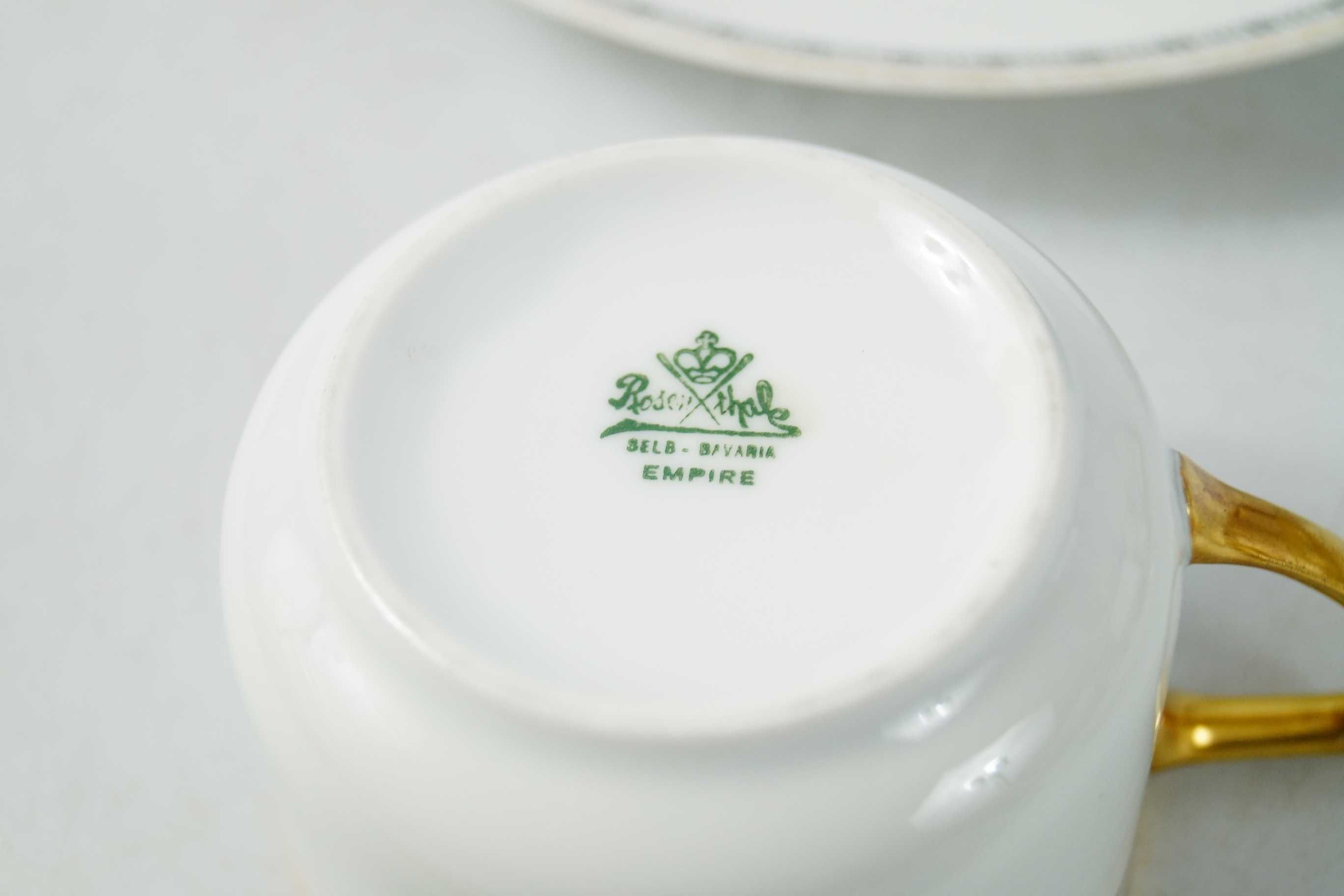 Rosenthal EMPIRE zabytkowa filiżanka trio