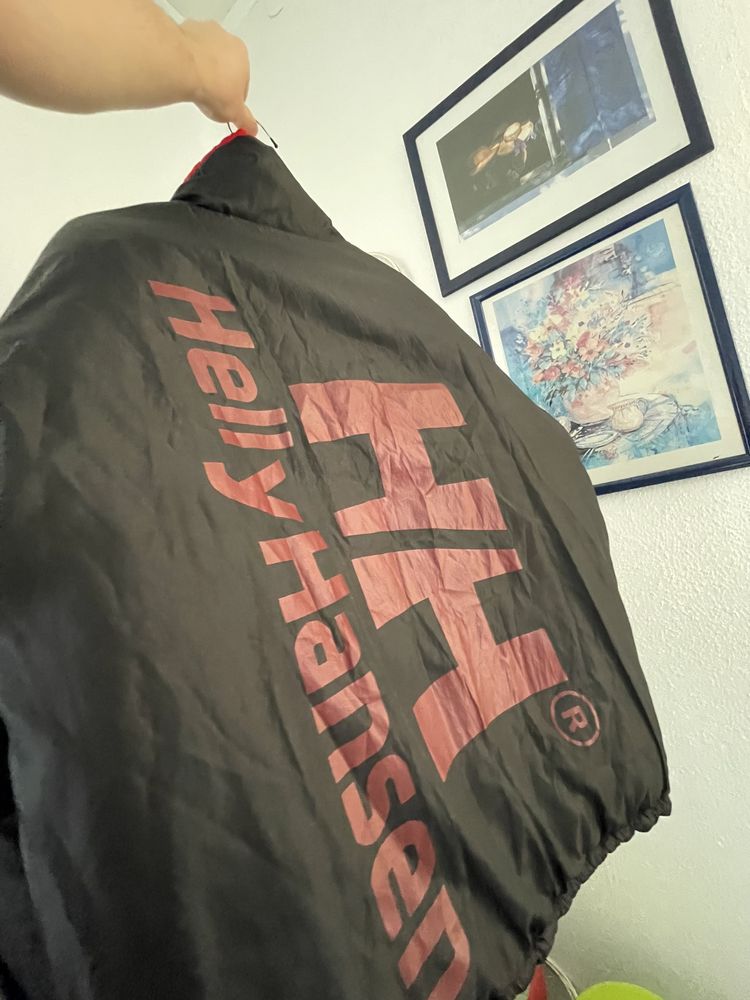 Dwustronna męska zimowa puchowa kurtka Helly Hansen rozmiar L