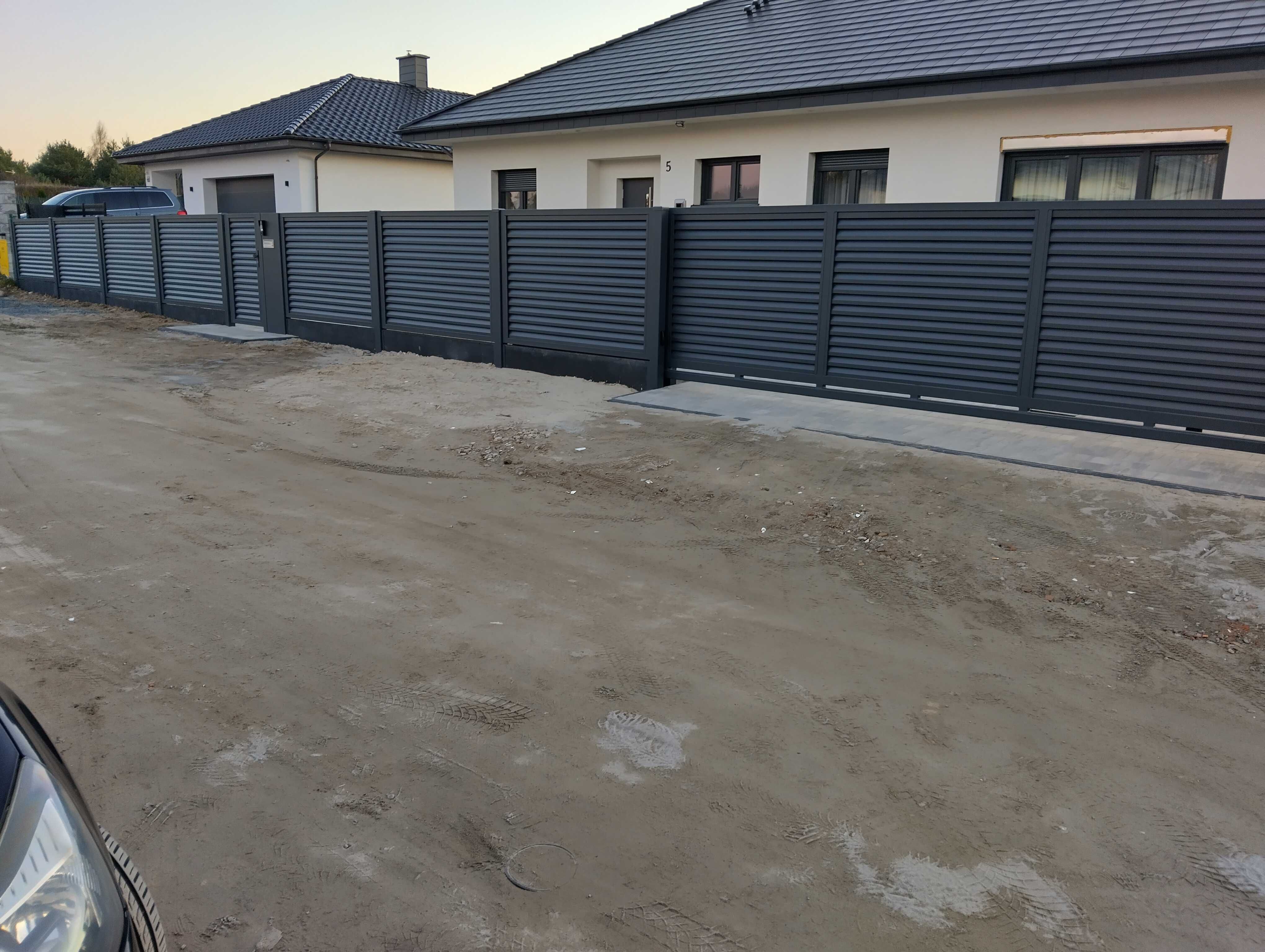 Ogrodzenie żaluzjowe, aluminium