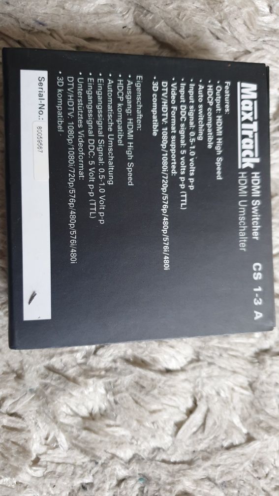 HDMI switcher CS 1-3 A do tv
