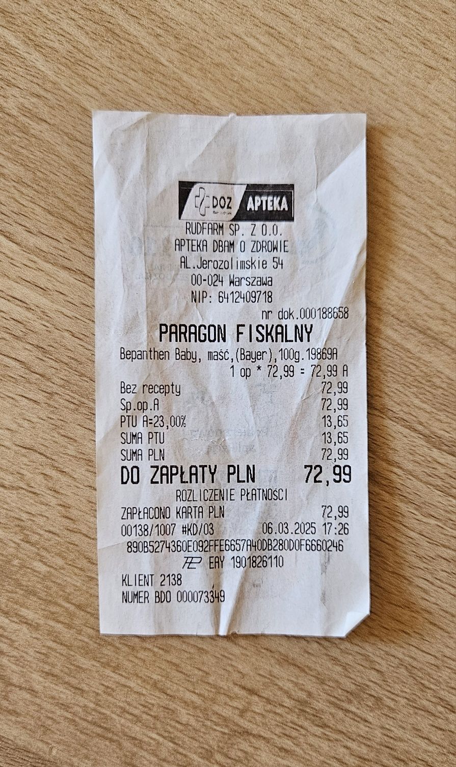 Maść Bepanthen Baby 100 ml