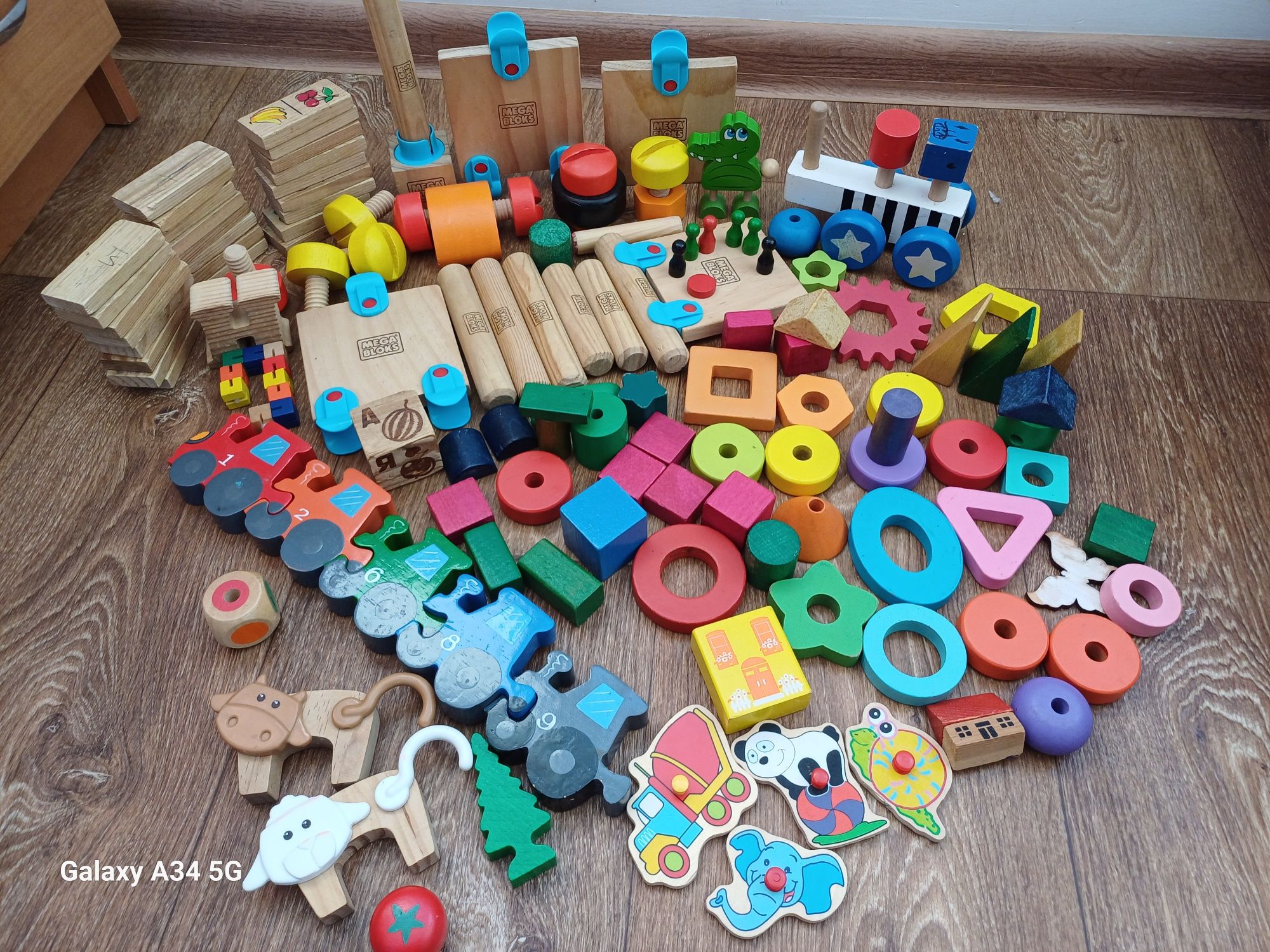 Деревянный конструктор  mega bloks