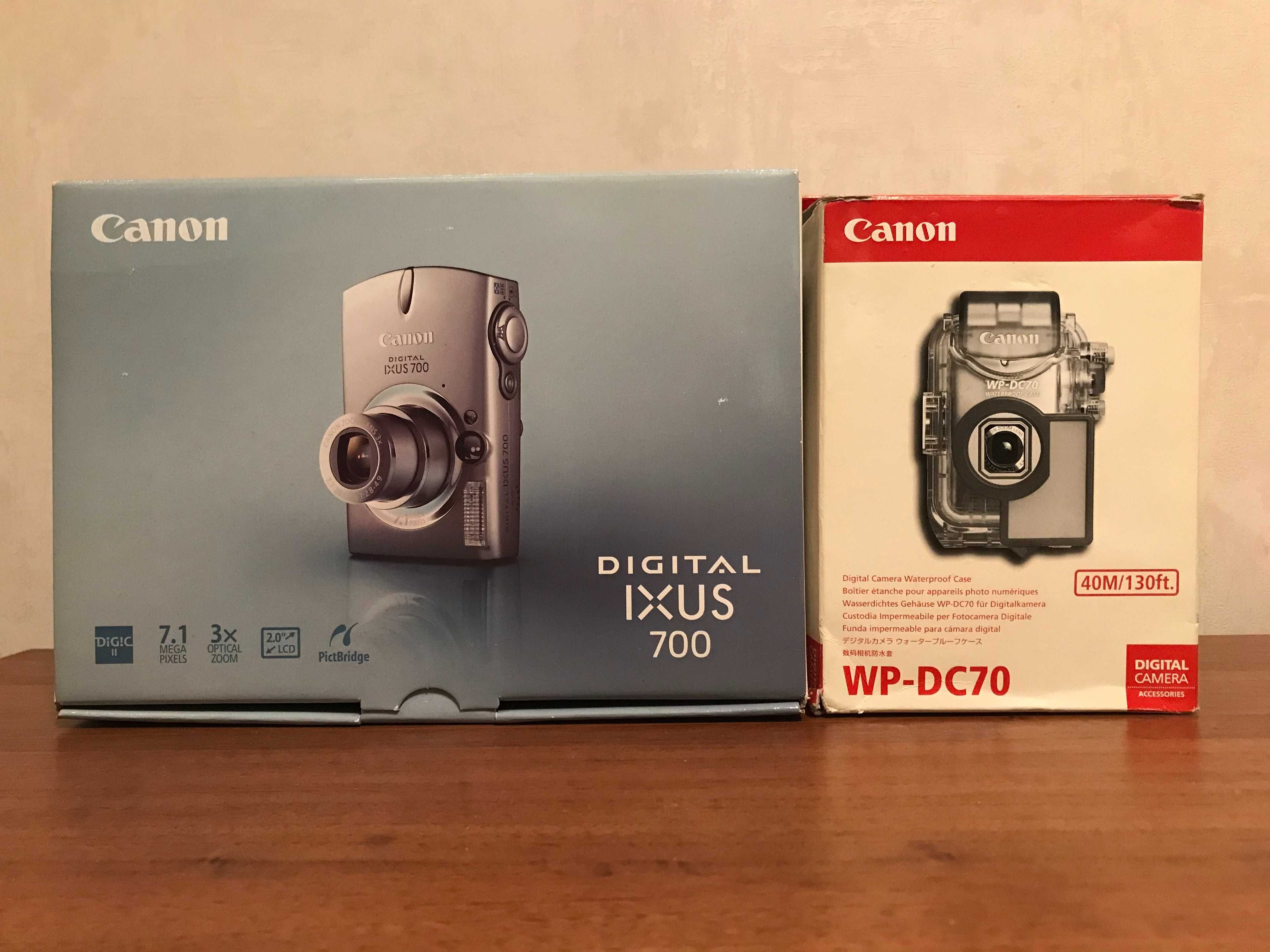 Фотоаппарат Canon Digital IXUS 700 WP-DC70 подводная съемка (до 40м)