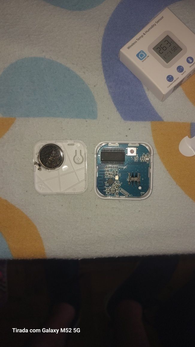 Sensor de temperatura e humidade com ecrã