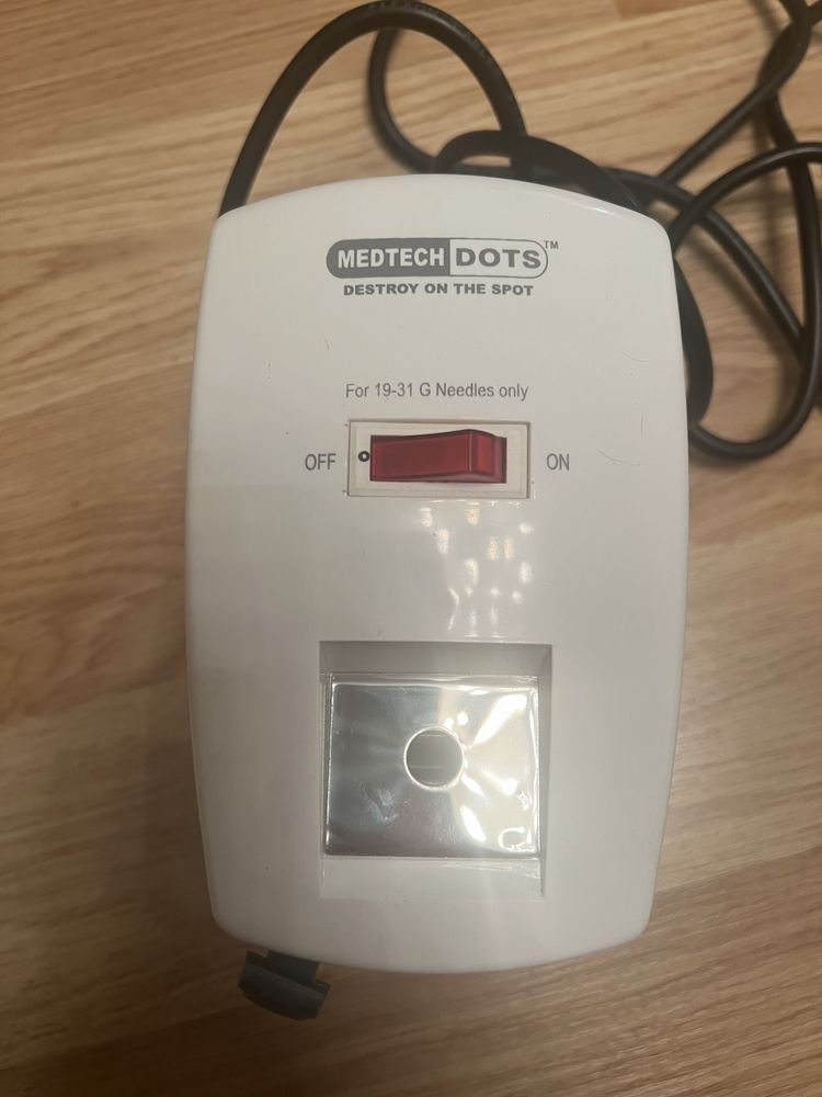 Спалювач голок і деструктор шприців.Medtech Dots MLPL81532