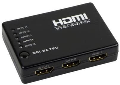 Switcher HDMI 3 in 1 Controlo Remoto IR 3D