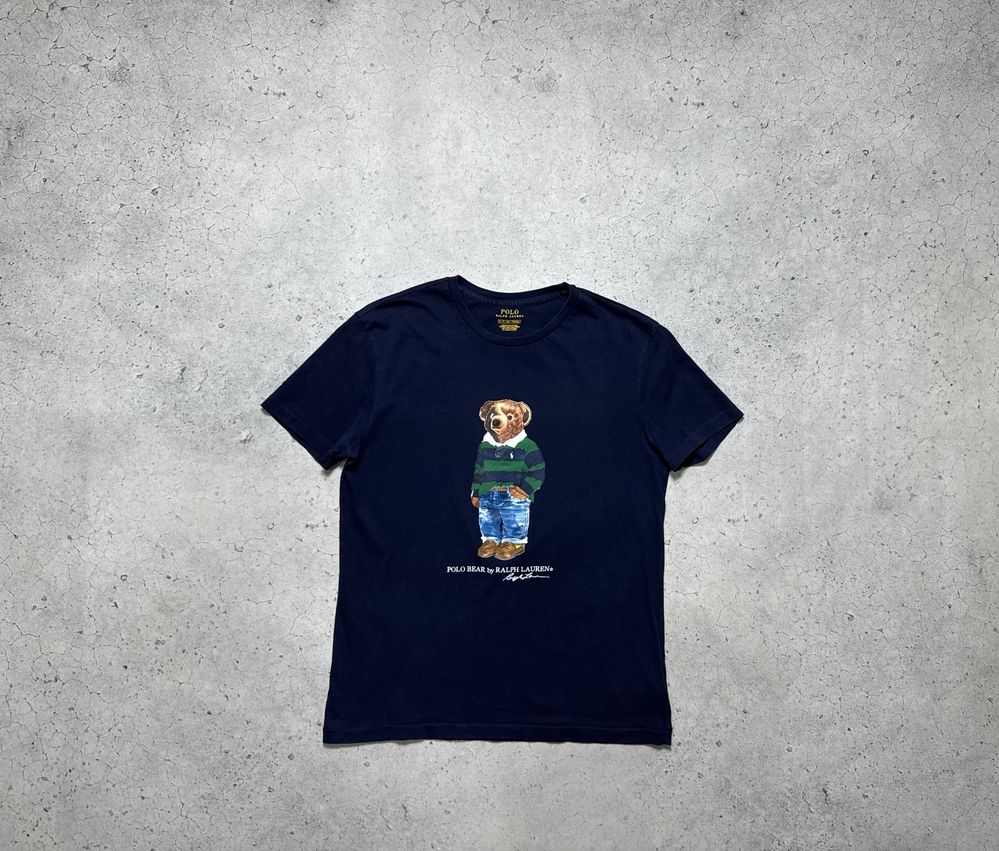 Мужская Футболка Polo Ralph Lauren Bear Оригинал С Большим Лого S