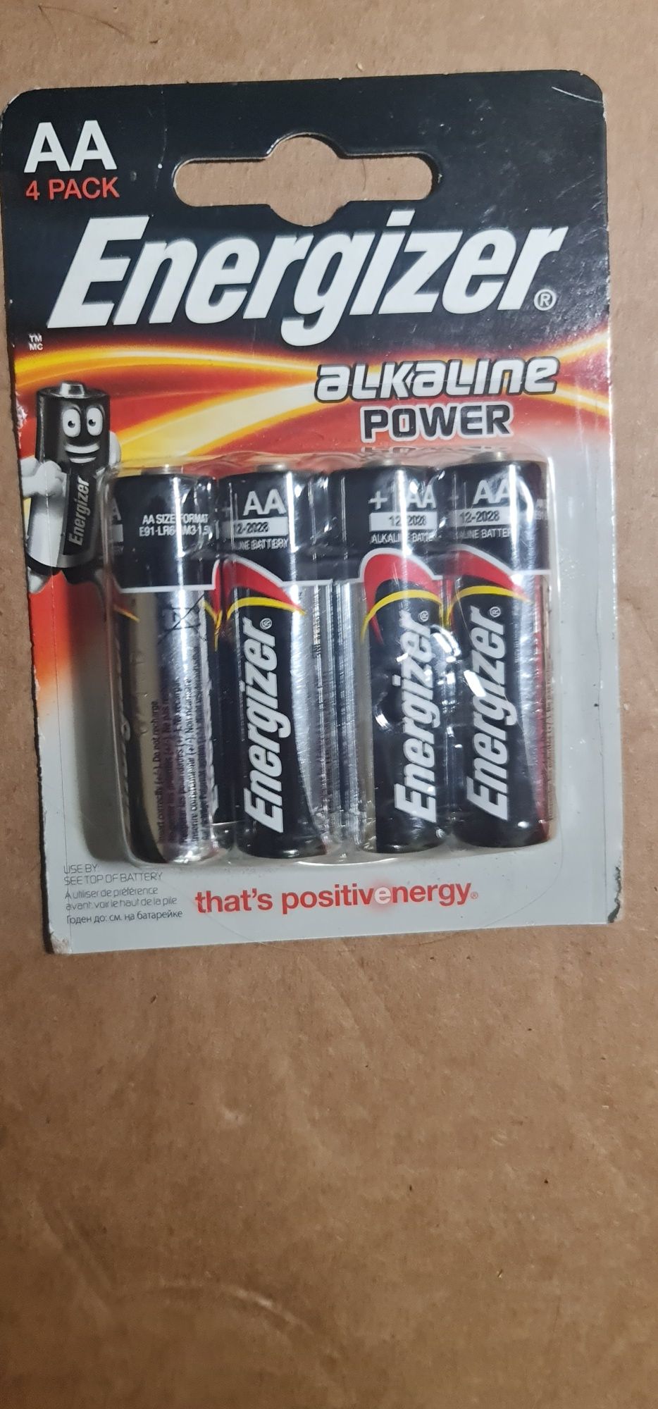 Батарейка ENERGIZER Alkaline Power AA срок годности до 2028 года