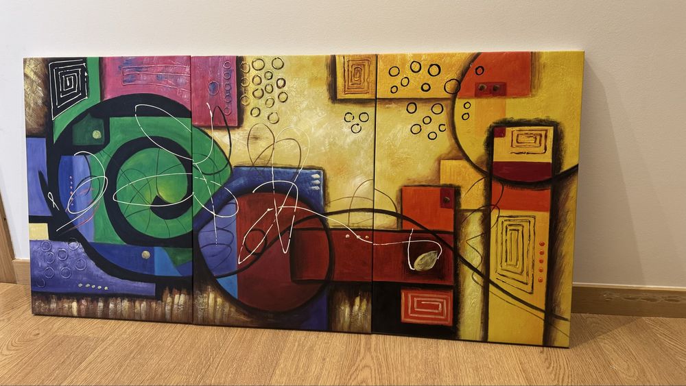 Quadro Abstrato Moderno Multipeças