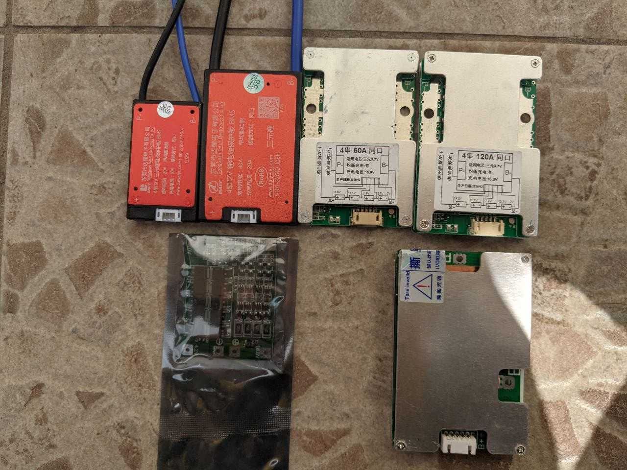 BMS / БМС  плата защиты 12v 24v 36v 48v 60v 72v  li-ion lifepo