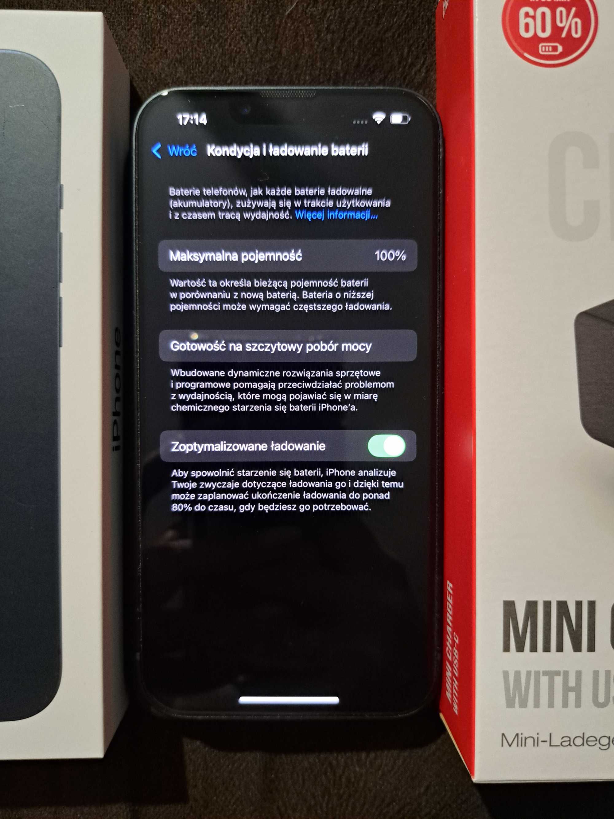 iPhone 13 128GB kondycja baterii 100%