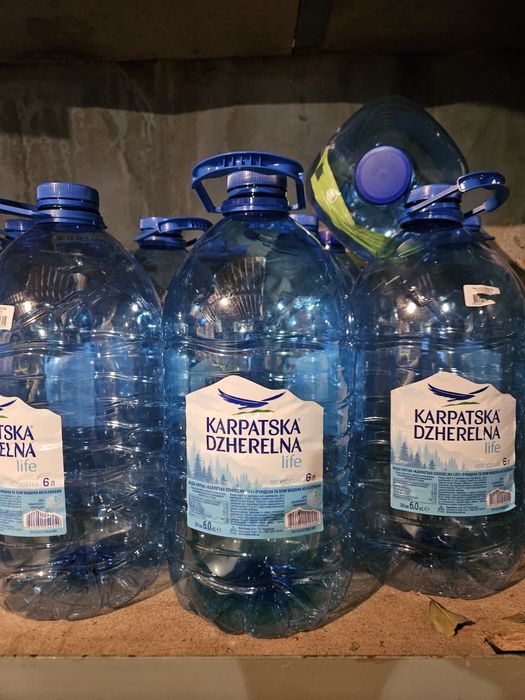 Баклашки, пляшки, бутлі, тара для води, 6 літрів, 50 шт., чисті, 15грн