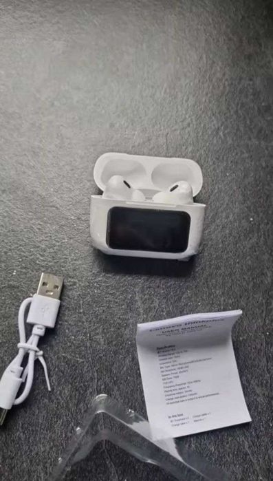 Навушники Lenovo Bluetooth 5.0 з кейсом-дисплеєм