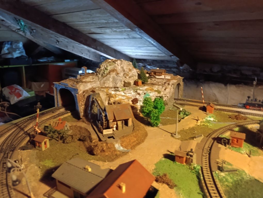 Diorama,makieta kolejowa Marklin 225x120 cm