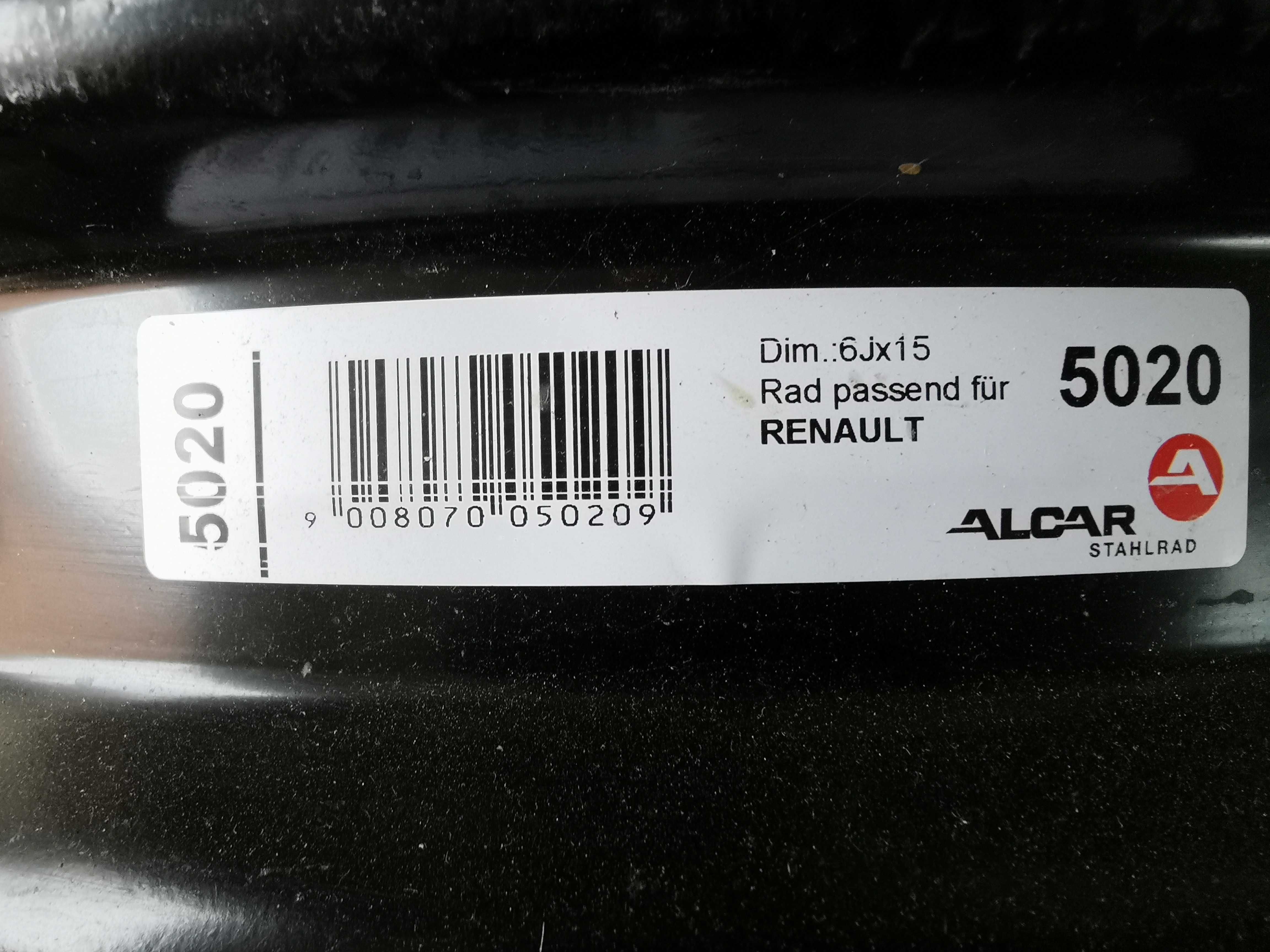 4x felgi stalowe 6Jx15 Renault Megane nowe Alcar